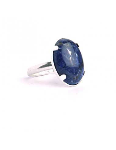 Bague argent Sodalite rembourrage situé sous