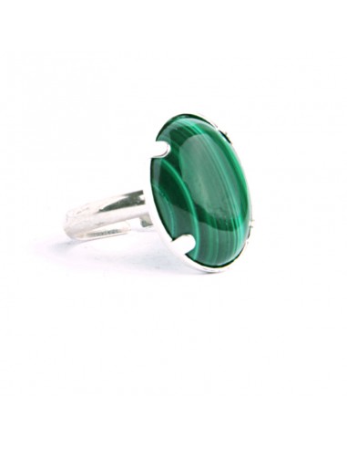 Bague argent Malachite commande en ligne