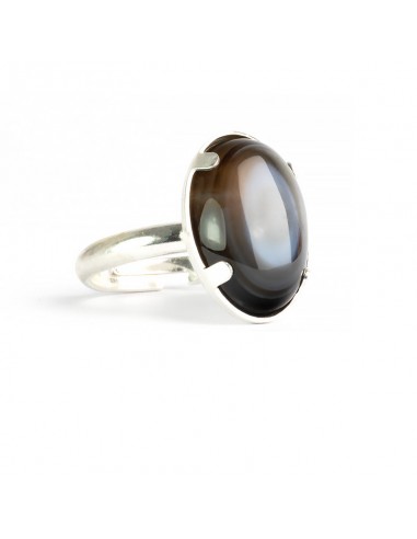 Bague argent Agate Oeil votre