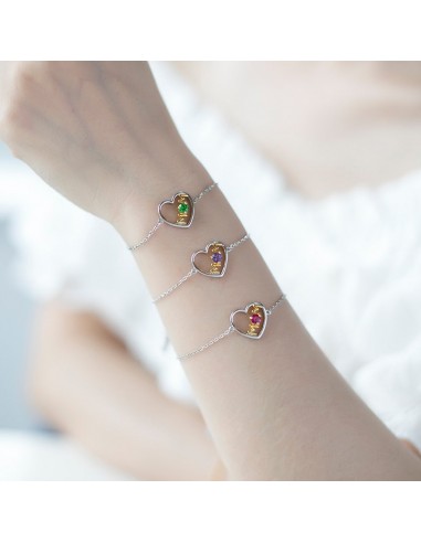 Bracelet Cœur Maman (Mois de Naissance) Venez découvrir notre 