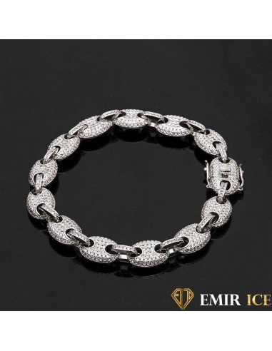 BRACELET EMIR CAFÉ OR BLANC acheter