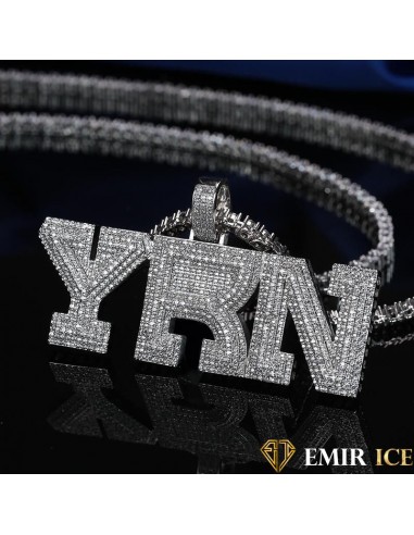 COLLIER PENDENTIF YRN OR BLANC en ligne