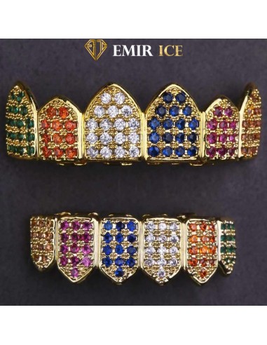 GRILLZ EMIR LUXURY RAINBOW OR JAUNE acheter