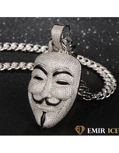 COLLIER PENDENTIF MASQUE ANONYMOUS la chaussure