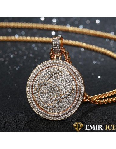 COLLIER PENDENTIF ROTATIF QC MUSIC Amélioration de cerveau avec