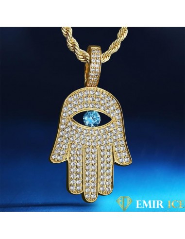 COLLIER PENDENTIF MAIN DE FATMA OR JAUNE 50-70% off 