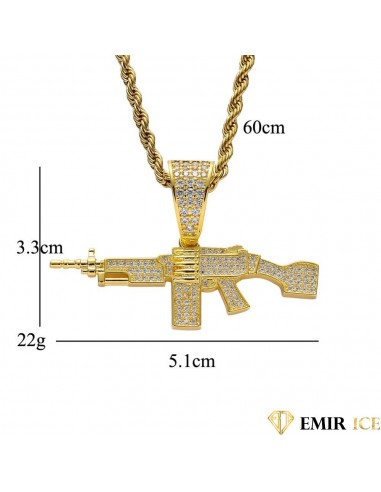 COLLIER PENDENTIF AK 47 KALASHNIKOV Vous souhaitez 