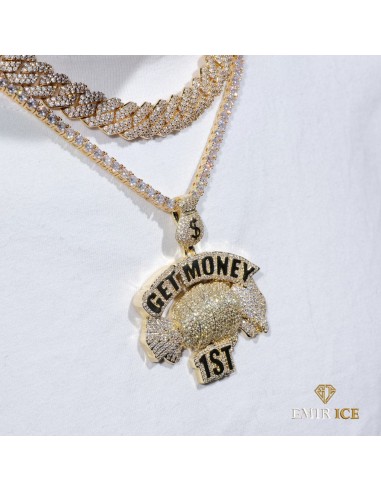 COLLIER PENDENTIF "GET MONEY 1ST" commande en ligne