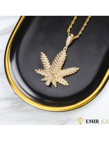 COLLIER PENDENTIF FEUILLE DE CANNABIS V1 prix pour 