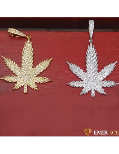 COLLIER PENDENTIF FEUILLE DE WEED V2 Voir les baskets