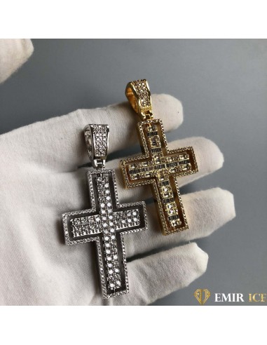 COLLIER PENDENTIF ROTATIF CROIX CHRÉTIENNE livraison gratuite