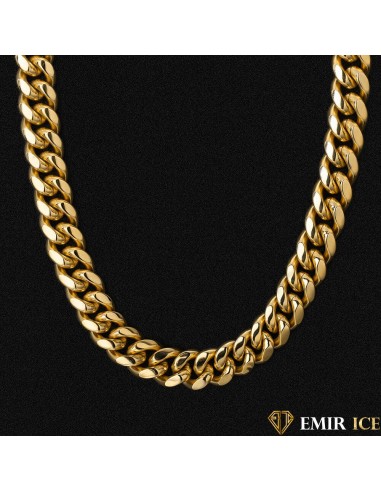 CHAINE CUBAN LINK OR JAUNE - 18MM shop