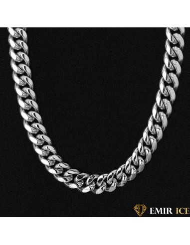 CHAINE CUBAN LINK OR BLANC - 18MM ouvre sa boutique