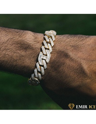 BRACELET EMIR BAGUETTE GUCCI LINK 14MM OR JAUNE 50-70% off 