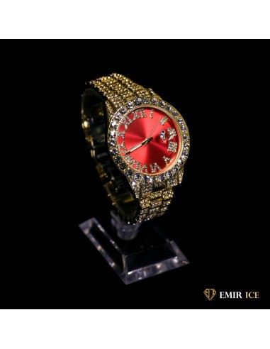 MONTRE EMIR RED WATCH OR JAUNE destockage