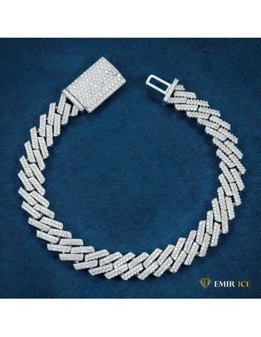 Moissanite cuban bracelet VVS 14mm à prix réduit toute l'année