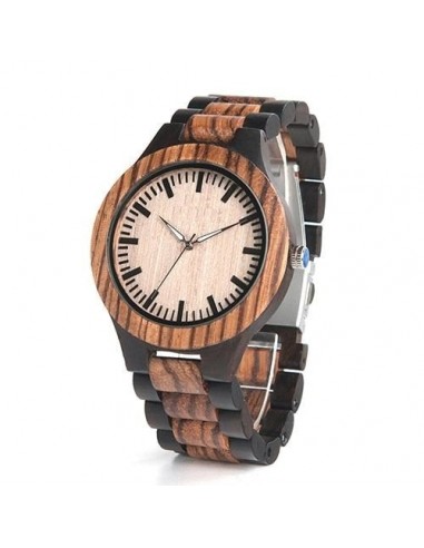 Montre en bois homme - Ébène sur le site 