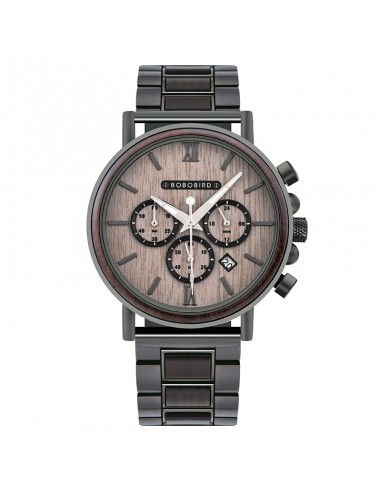 Montre en Bois homme - Fusion Grey pas cheres