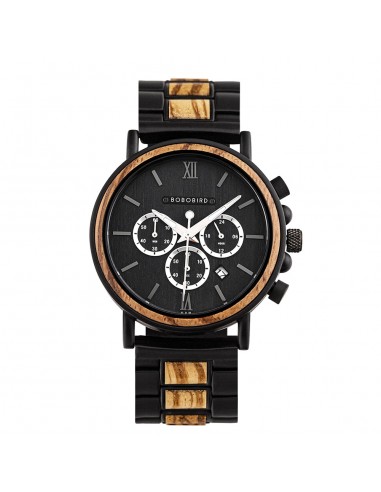 Montre en Bois homme - Fusion Black est présent 