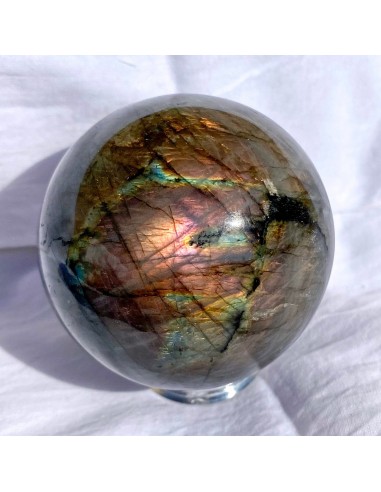 Sphère de Labradorite sunset (pierre de protection) livraison gratuite