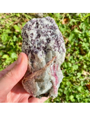 Lépidolite brute et albite bleue (meilleur sommeil) Venez acheter