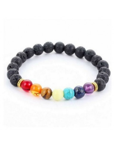 Bracelet "Guérison Pierres de lave 7 Chakras" (2 achetés + 1 offert) en ligne des produits 