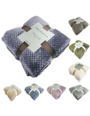 Couverture Flanelle "Cocooning" - 7 dimensions disponibles Profitez des Offres !