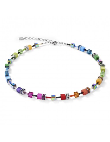 Collection 2838 - Multicolore Arc en Ciel Argenté - Collier - Cœur de Lion 50-70% off 