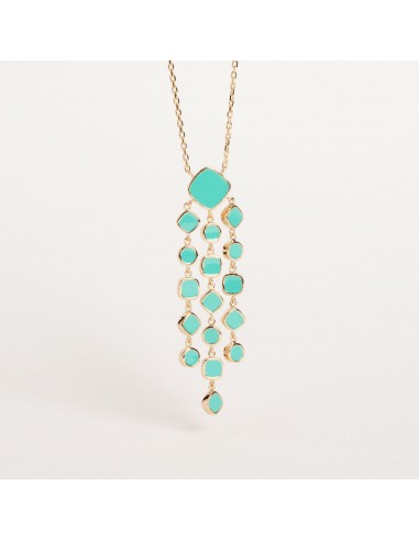 Alba - Turquoise - Collier en Plaqué Or - Ana et Cha Amélioration de cerveau avec