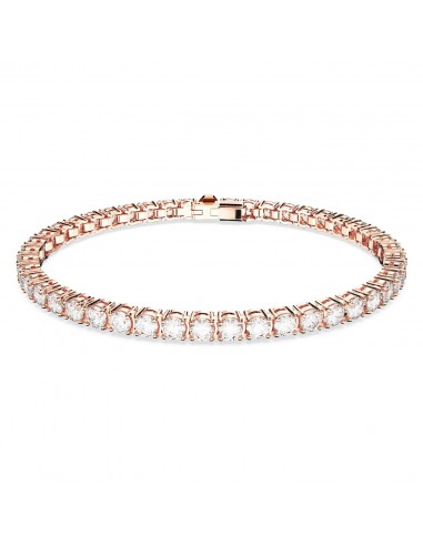 Matrix - Tennis - Blanc Doré Rose - Bracelet - Swarovski vous aussi creer 