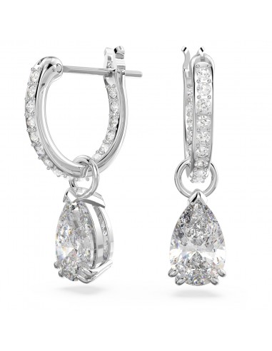 Millenia - Poire - Blanc Argenté - Boucles d'oreilles - Swarovski shop