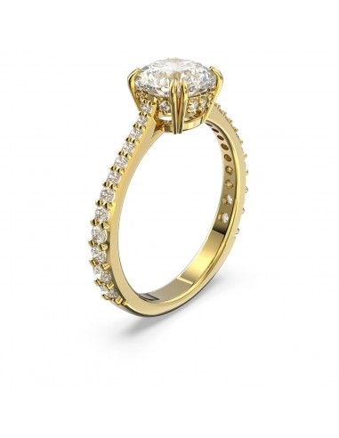 Constella - Blanc Doré - Princesse - Bague - Swarovski 50-70% off 