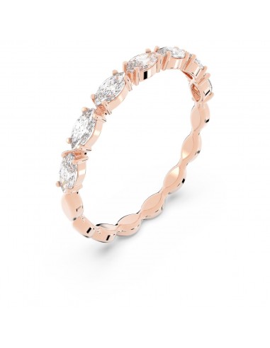 Vittore - Blanc Doré Rose - Marquise - Bague - Swarovski plus qu'un jeu 