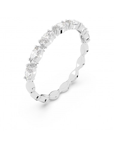 Vittore - Blanc Argenté - Marquise - Bague - Swarovski Comparez plus de prix