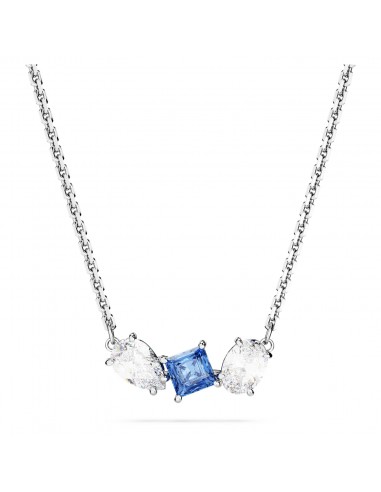 Mesmera  - Bleu Argenté - Collier - Swarovski basket pas cher