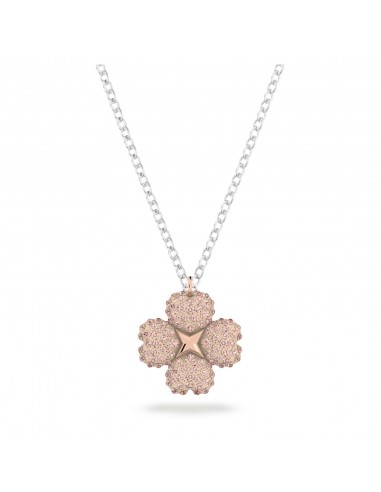 Latisha - Rose Argenté - Collier - Swarovski brillant des détails fins