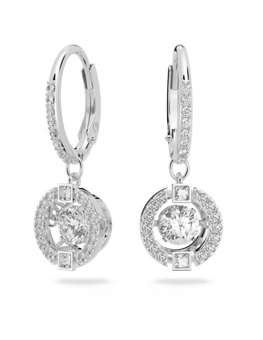 Sparkling Dance - Blanc Argenté - Boucles d'oreilles - Swarovski outlet