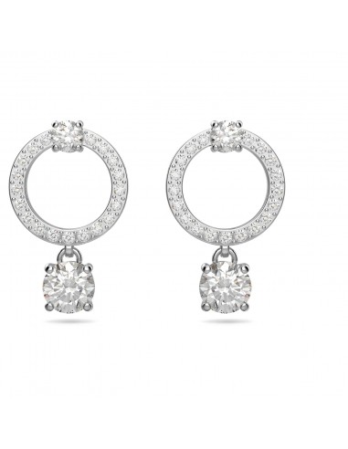 Attract - Blanc Argenté - Boucles d'oreilles - Swarovski chez Cornerstreet bien 