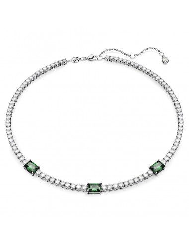 Matrix - Tennis - Vert Argenté - Collier - Swarovski de pas cher