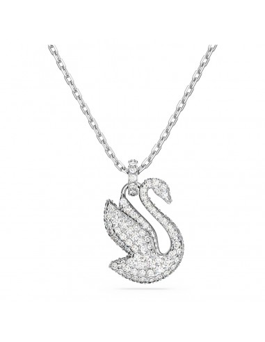 Iconic Swan - Medium - Blanc Argenté - Pendentif - Swarovski Venez découvrir notre 