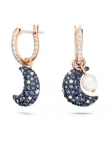 Luna - Multicolore Doré Rose - Boucles d'oreilles - Swarovski Jusqu'à 80% De Réduction